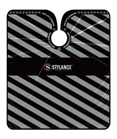 Hair Cutting Cape-Silver Stripe