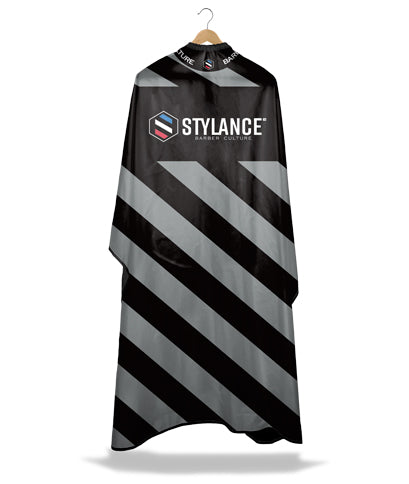 Hair Cutting Cape-Silver Stripe
